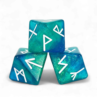 Ensemble de dés runiques : Aurore d'Odin