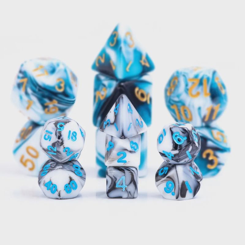 7-Piece Mini Polyhedral Dice Set: Arcane Source