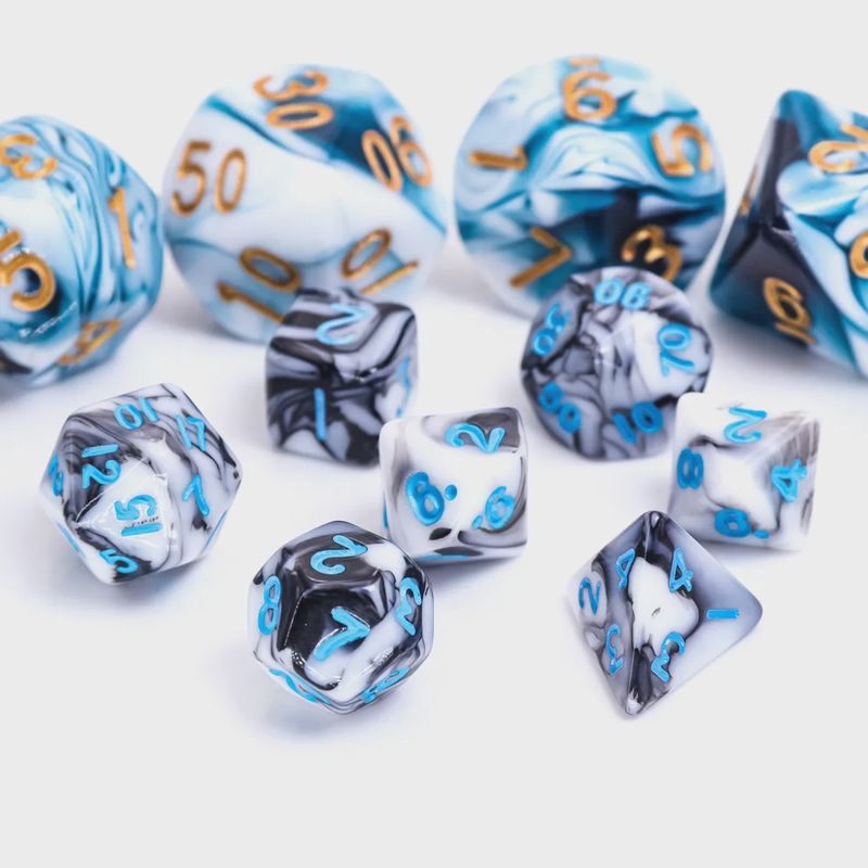 7-Piece Mini Polyhedral Dice Set: Arcane Source
