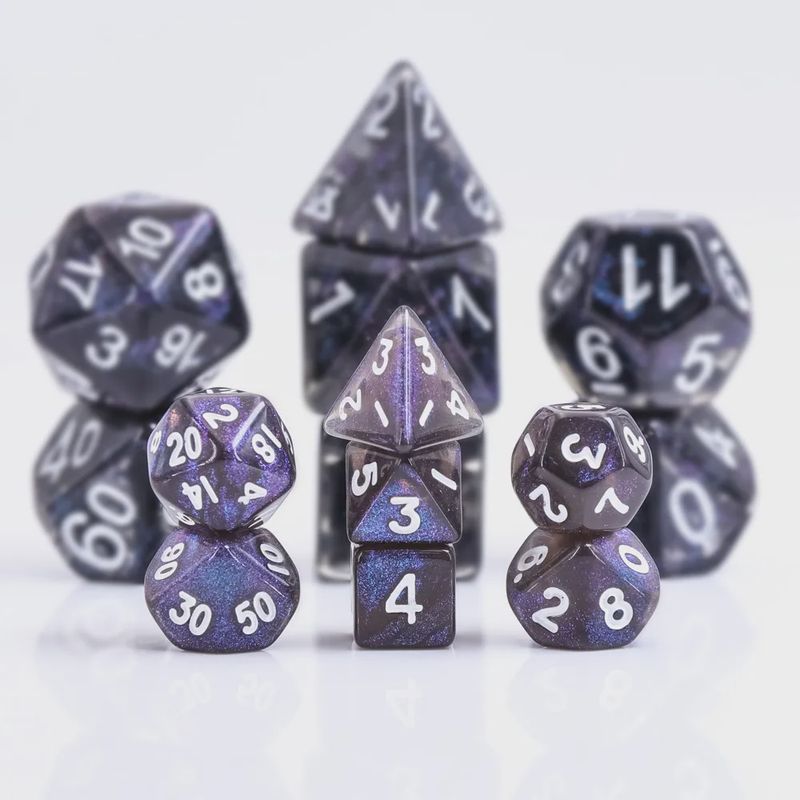 7-Piece Mini Polyhedral Dice Set: Mischief Elixir