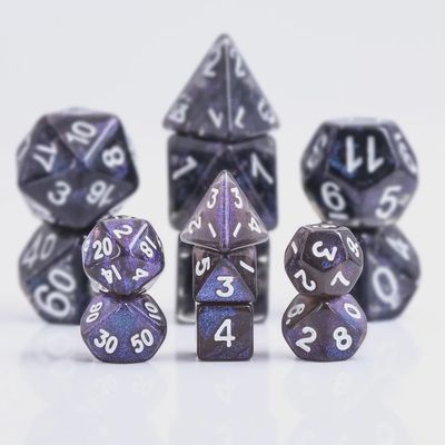 Ensemble de 7 mini-dés polyédriques : Élixir de Malice
