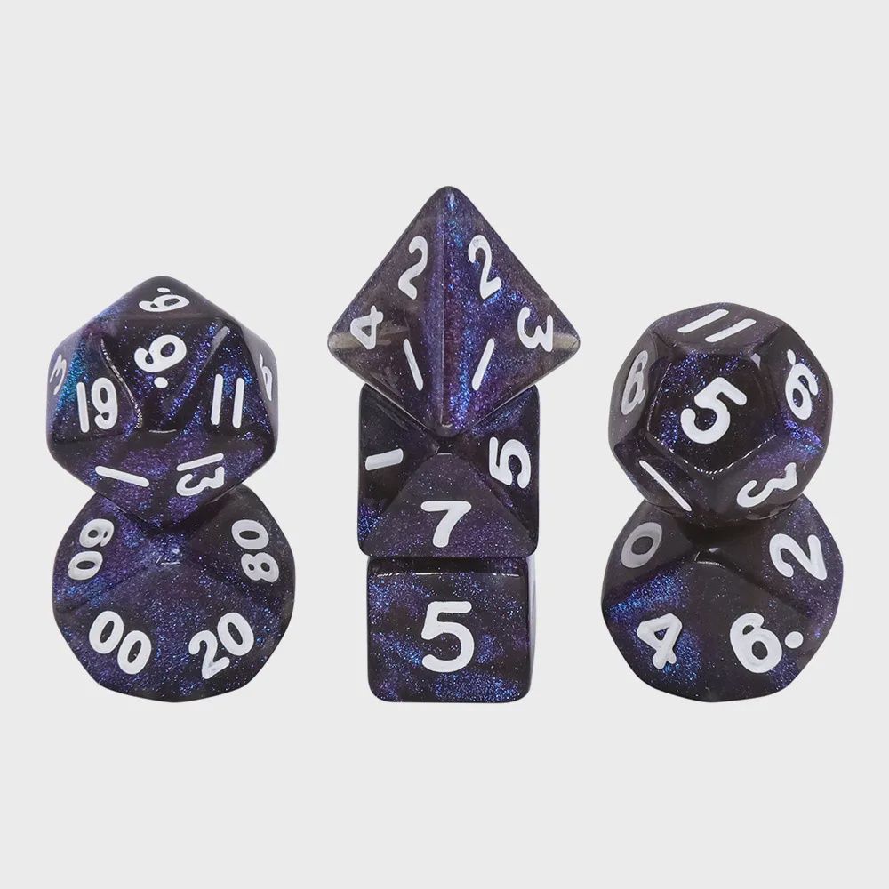7-Piece Mini Polyhedral Dice Set: Mischief Elixir