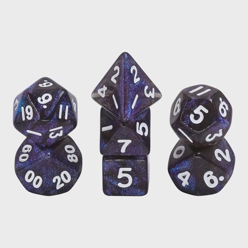 7-Piece Mini Polyhedral Dice Set: Mischief Elixir