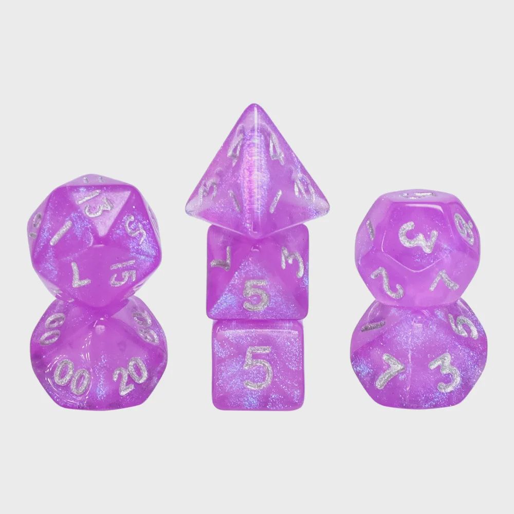 7-Piece Mini Polyhedral Dice Set: Supernova Dust