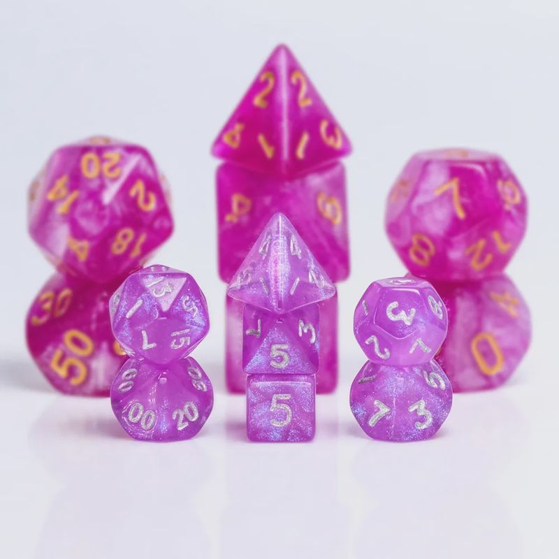 7-Piece Mini Polyhedral Dice Set: Supernova Dust