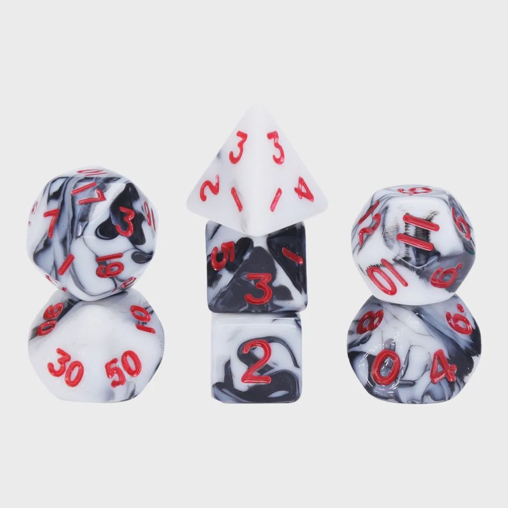 7-Piece Mini Polyhedral Dice Set: Crime Scene