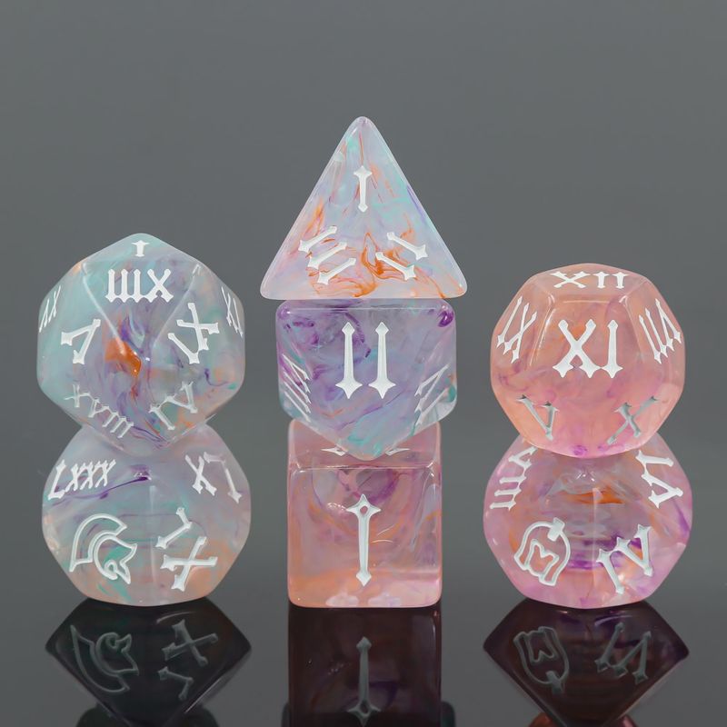 7-Piece Polyhedral Dice Set: Elysian Dreams