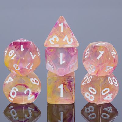 Ensemble de 7 dés polyédriques : Ambrosie Royale