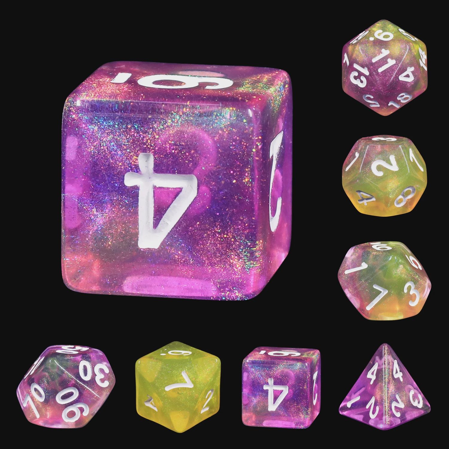 7-Piece Polyhedral Dice Set: Titania's Dream