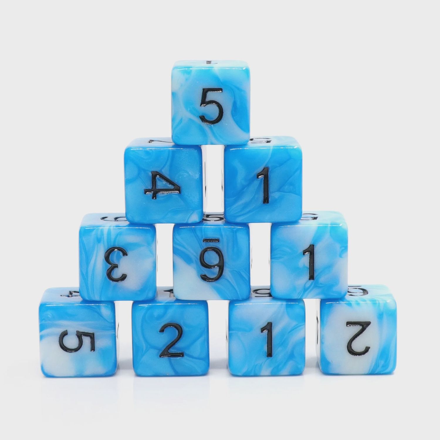 10-Piece d6 Dice Set: Aeolus' Breath