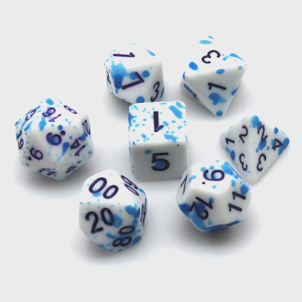 7-Piece Luminescent Polyhedral Dice Set: Neurotoxin