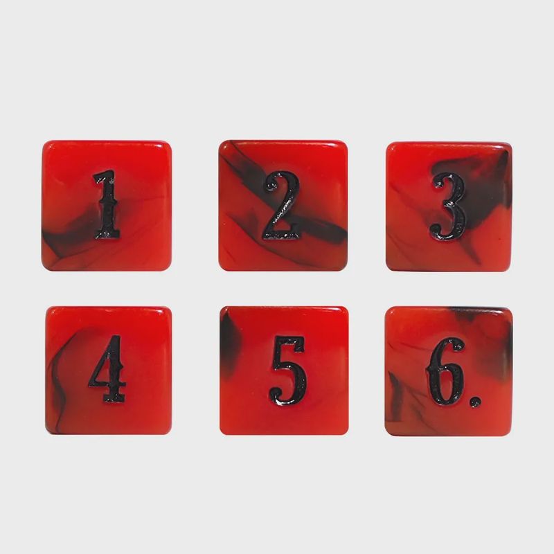 10-Piece 6-Sided Dice Set (d6): Kermesse Noire