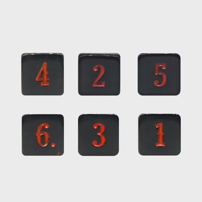Ensemble de 10 dés à 6 faces (d6) : Lame Noire