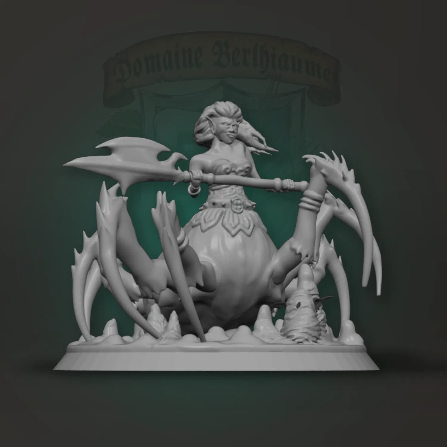 The High Priestess – 28mm Drider Miniature