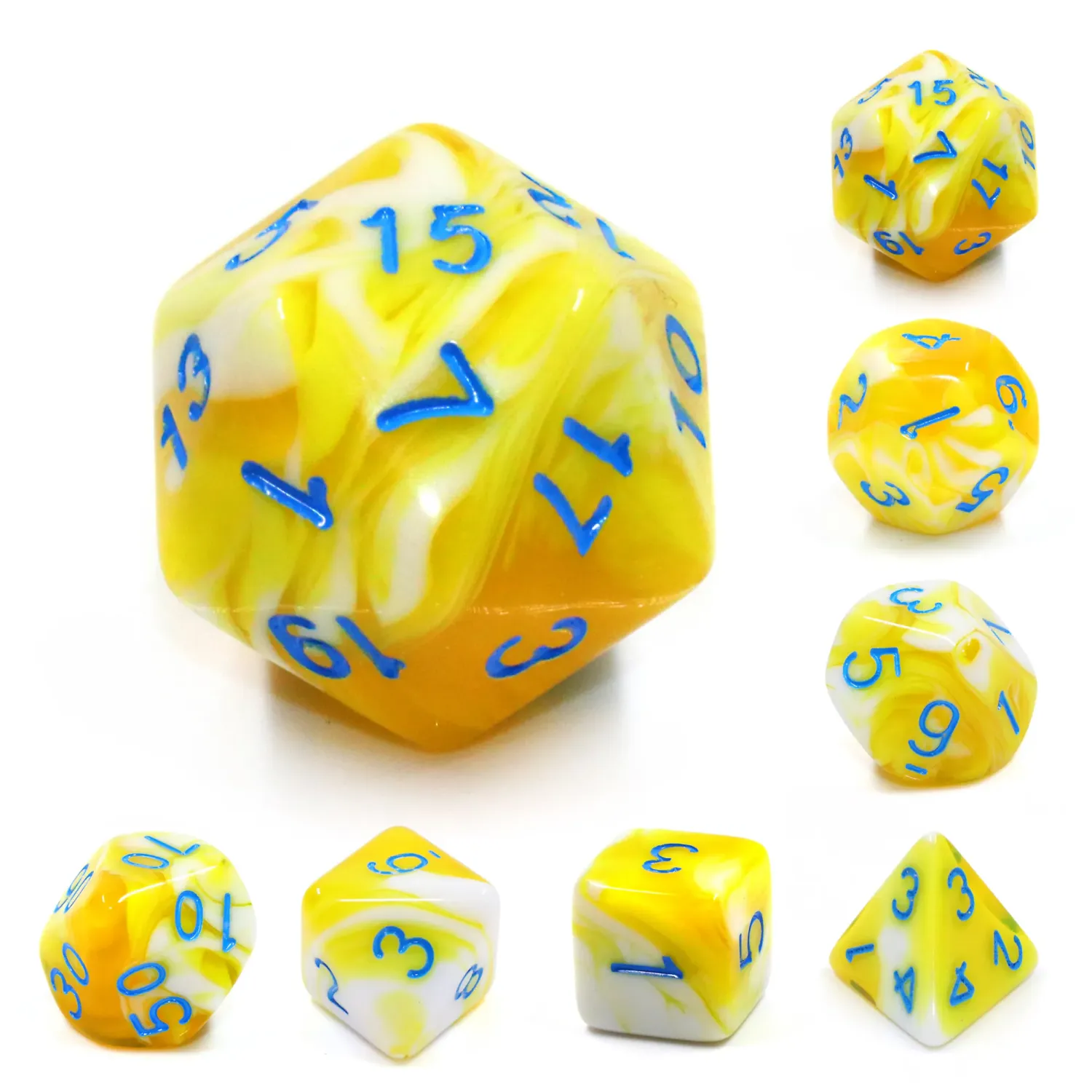 7-Piece Polyhedral Dice Set: Vitality Potion