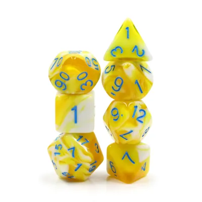 Ensemble de 7 dés polyédriques : Filtre de Vitalité