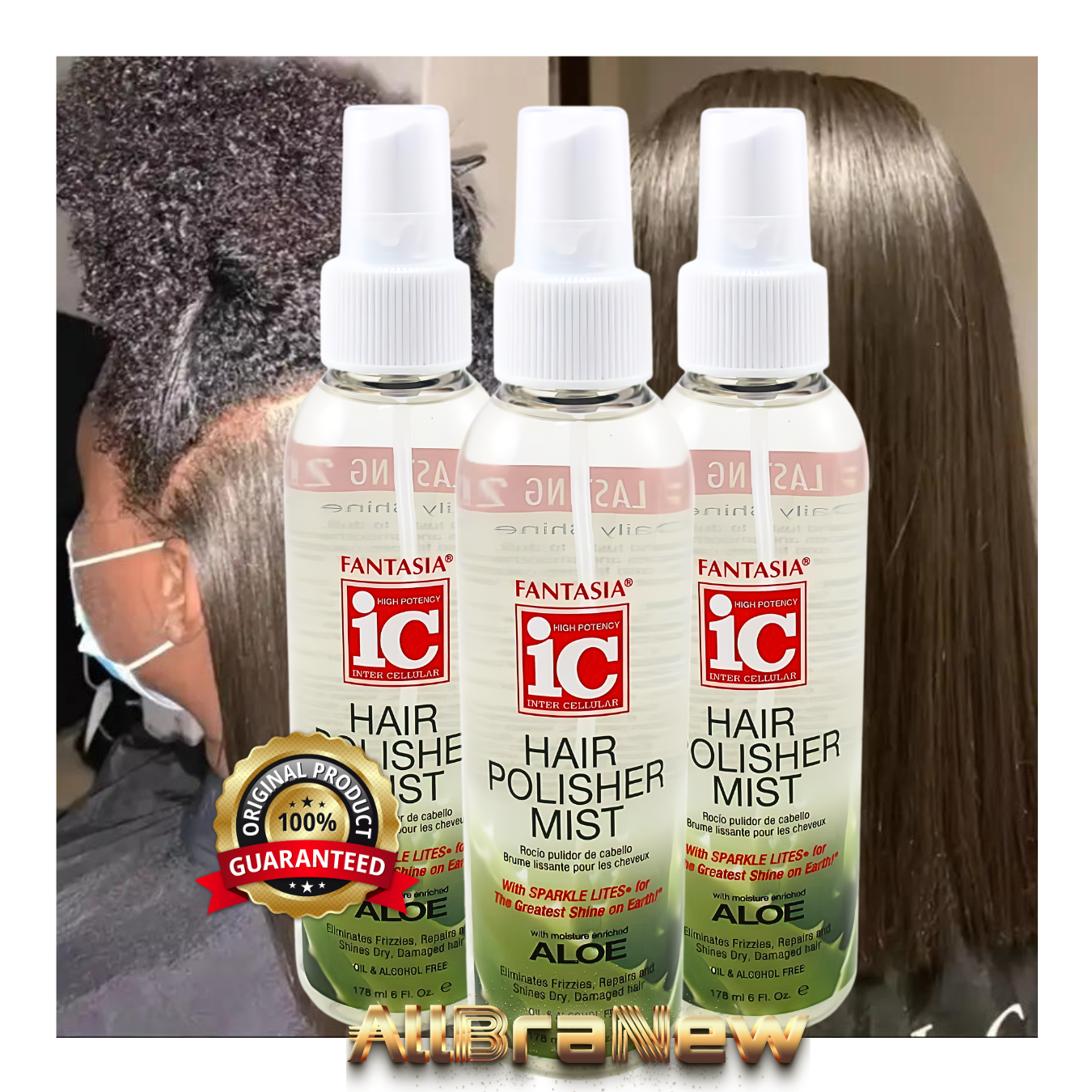 ALOE SOOTHING High Quality Hair Polisher Mist, ALOE SOOTHING High Quality Hair Polisher Mist "3 Pack": ALOE SOOTHING High Quality Hair Polisher Mist "3 Pack"