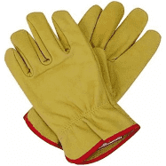 Guantes de vaqueta medio paseo