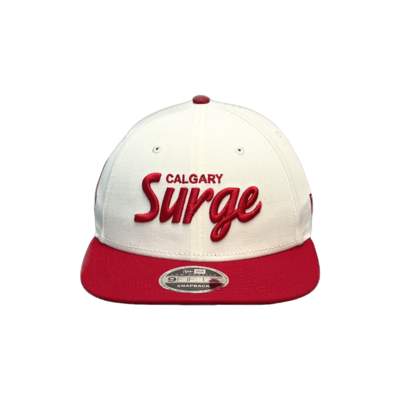9FIFTY LOW PROFILE SURGE RED TYPEFACE - CREAM
