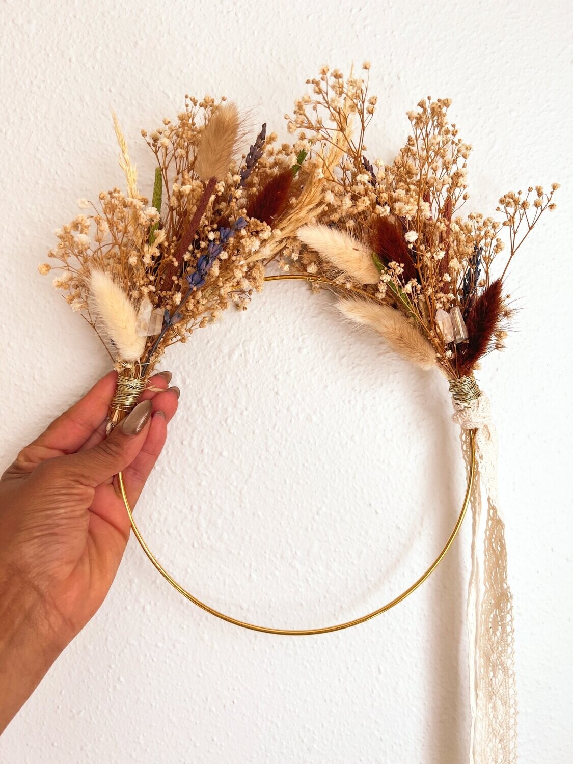 "CROWN" Dried Floral Wreath