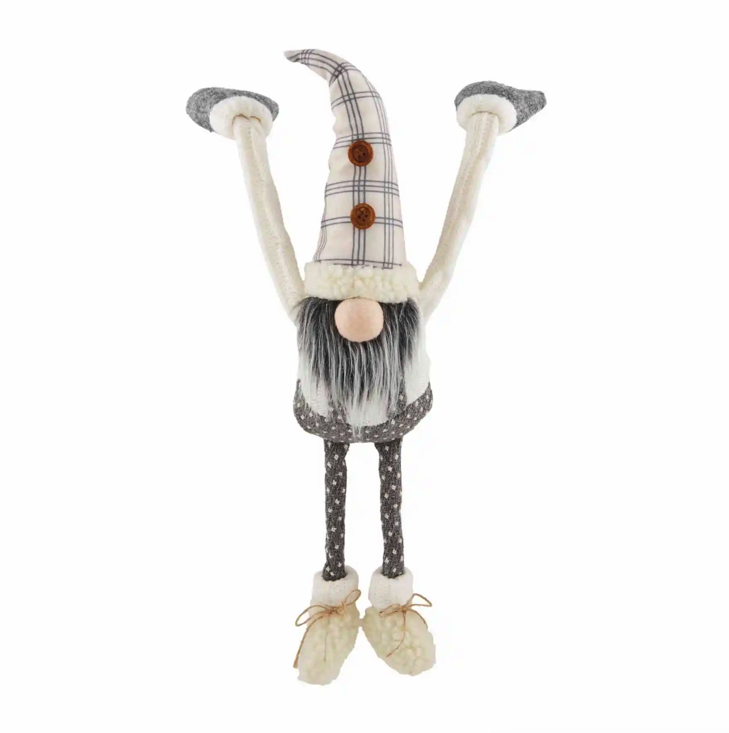 Plaid Dangle Arm Gnome