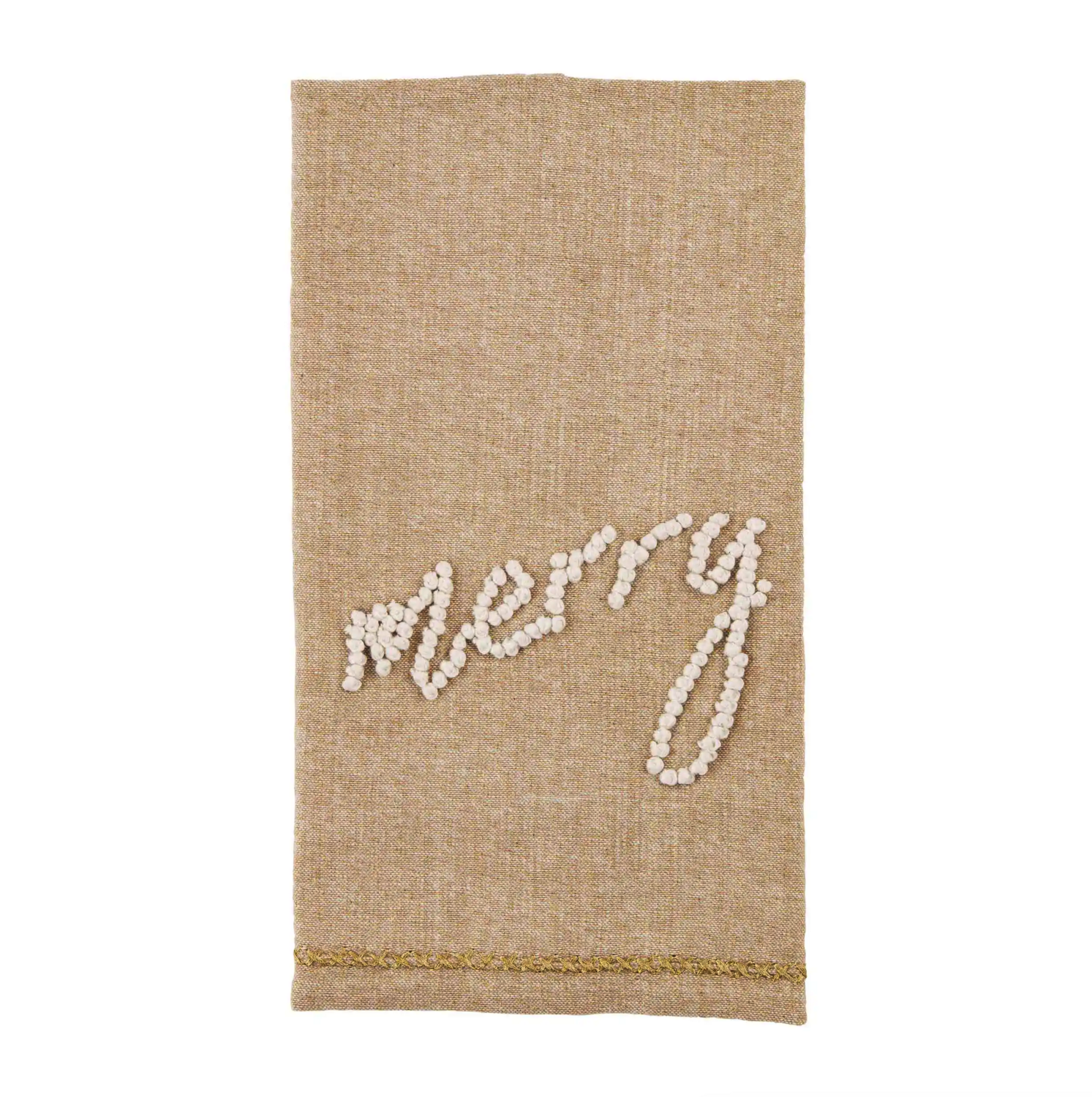 Merry Gold Knot Towel
