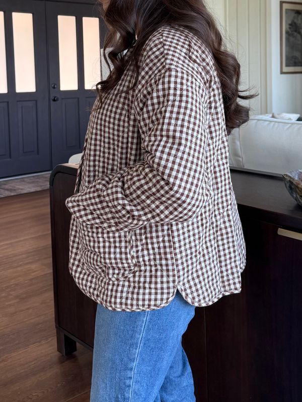 Bern Gingham Quilted Jacket