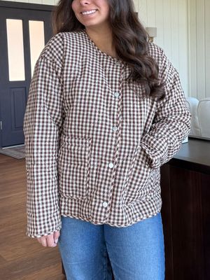 Bern Gingham Quilted Jacket