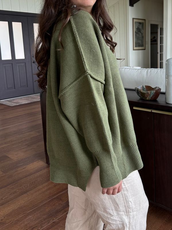 Oxford Oversized Knit Sweater