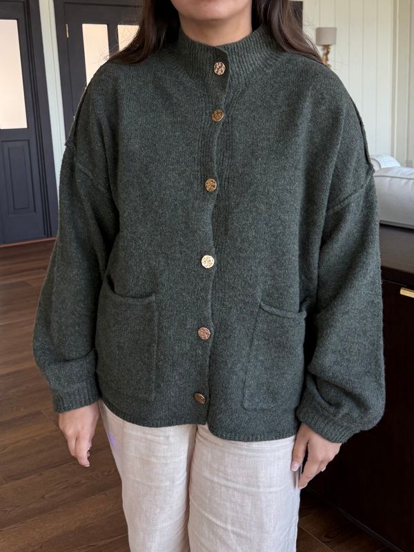Bickley Mock Neck Knit Cardigan