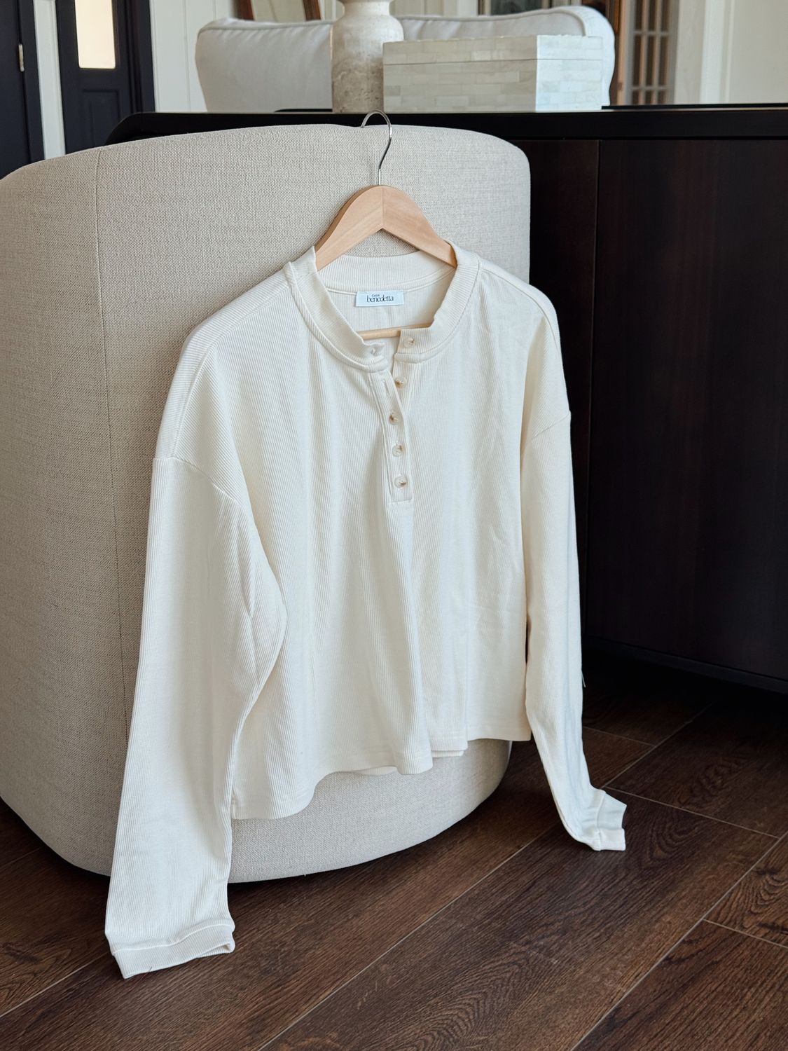 Helena Mineral Washed Henley Top