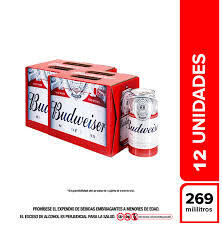 BUDWEISER LATA BANDEJA X 12 UNIDADES DE 269ML