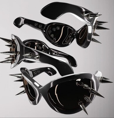 “Xyberpunk 3D” Spiked sunglasses