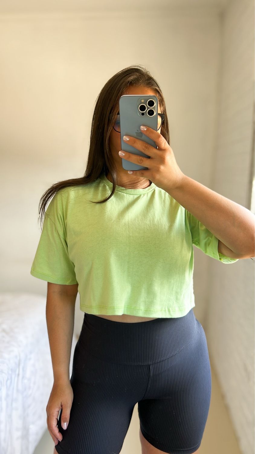 Croptop Jamaica verde lima