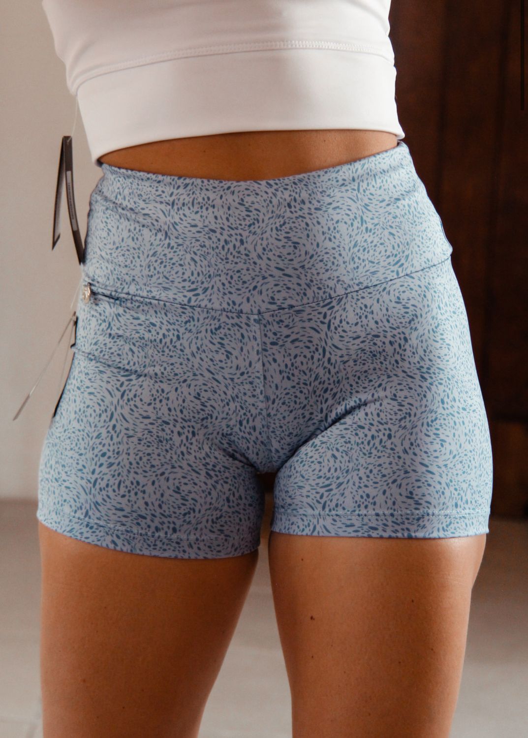 Short Swirl celeste