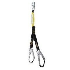 ZERO CLIMBS-DOUBLE LANYARD WITH SNAPHOOK & SCAFF HOOKS 1.5M