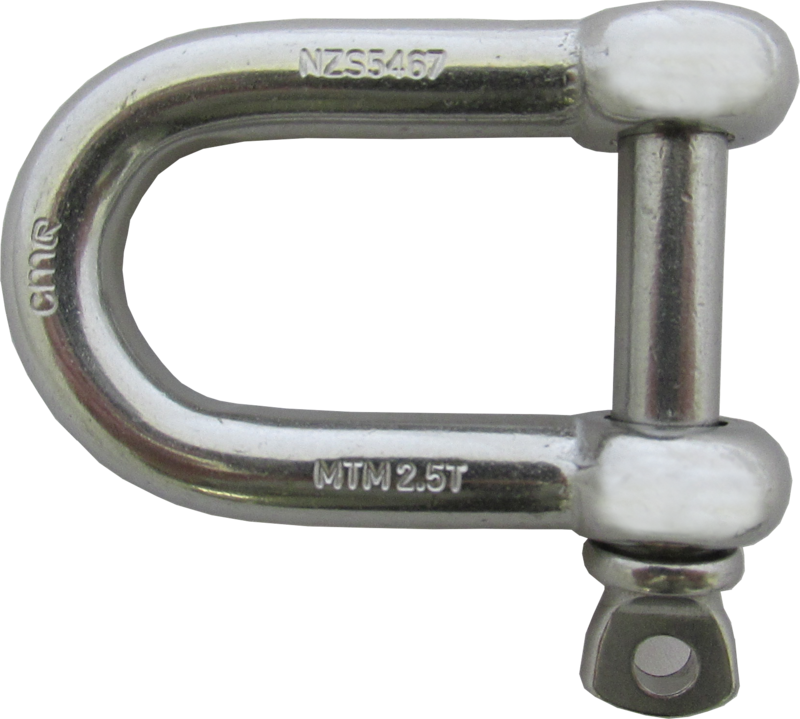 2.5T Stainless Steel Trailer Shackle C/W Captive Pin