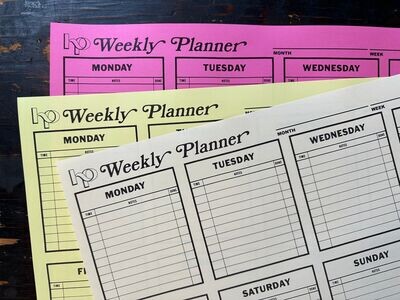 OG Harless Printing Weekly Planner