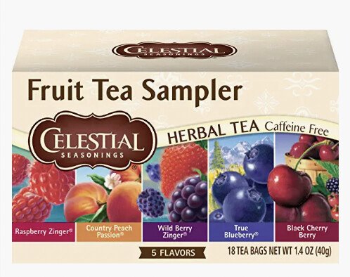Celestial Seasonings Fruit Tea Sampler, 18 Count (Pack of 2)