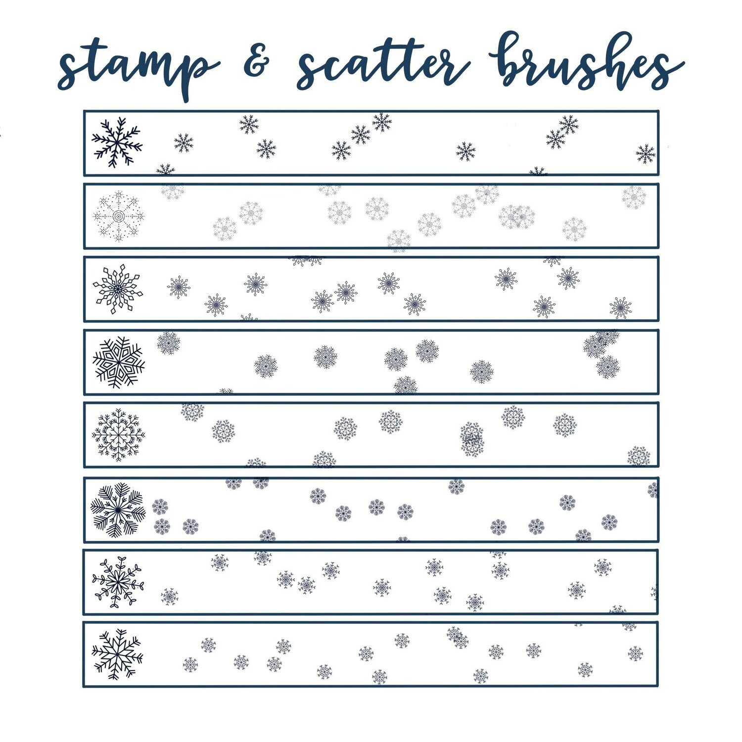 Snowflake Procreate Brushset