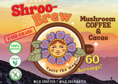 Organic Shroo-Brew Coffee w/ Cacao &amp; 7 Superfood Mushrooms
