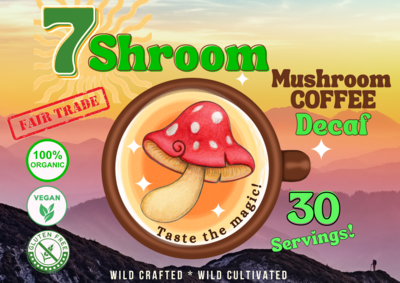 DECAF Organic Coffee w/ 7 Superfood Mushrooms. 30