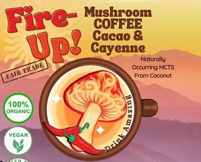 Fire Up Spicy Mushroom Coffee with Cacao, Cayenne, &amp; Cinnamon