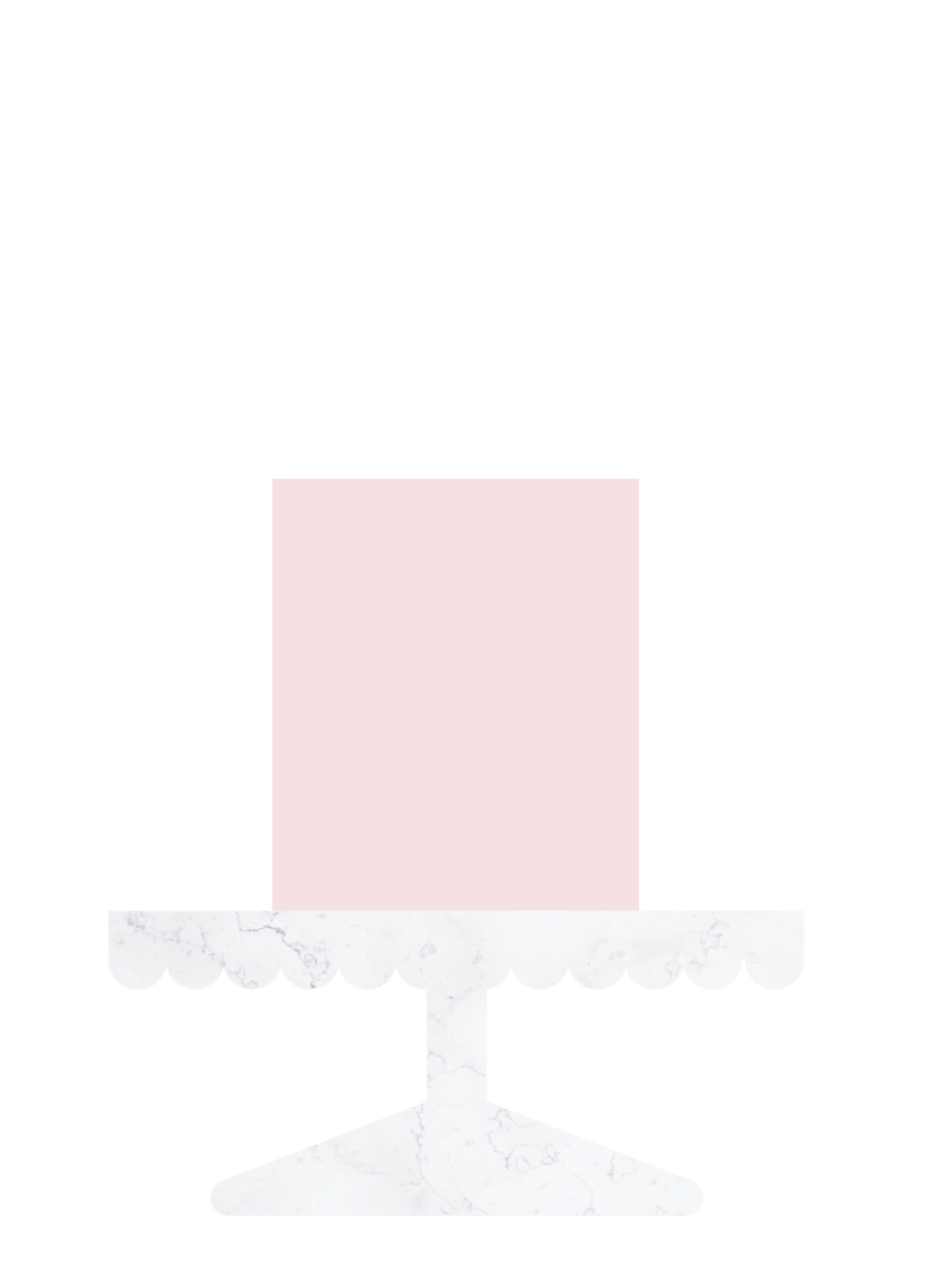 8" Tall (Serves  30-40)
