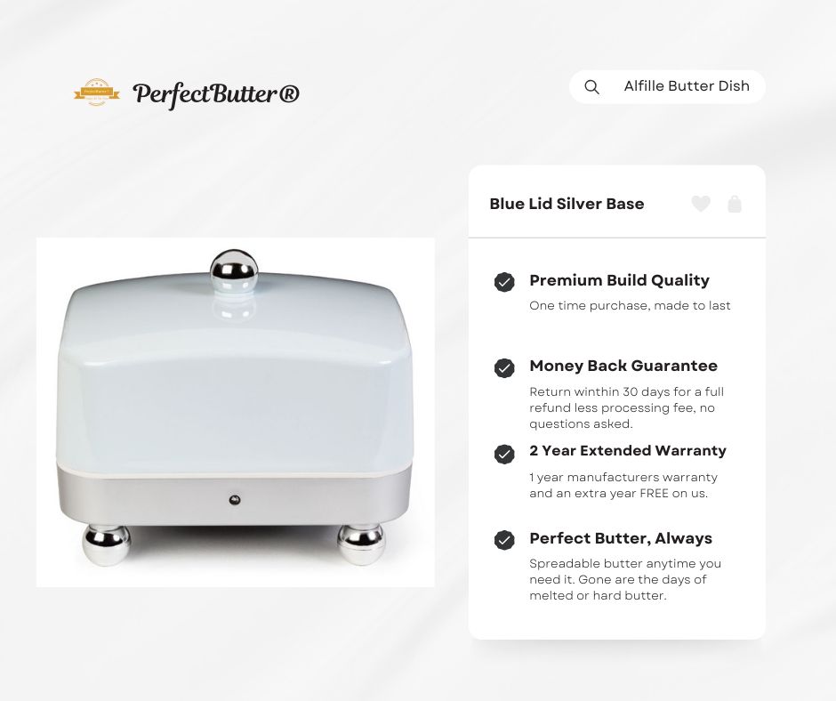 Cool Blue - Electric Butter Dish