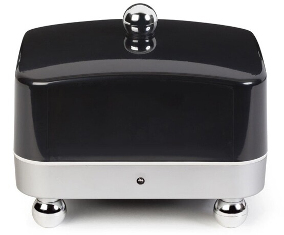Black lid on Silver - Electric Butter Dish 