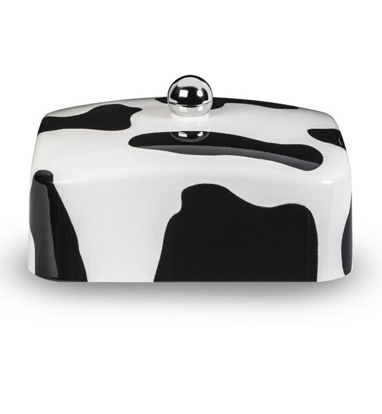 Cow print replacement lid