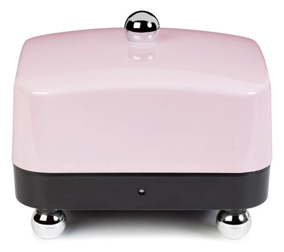 Pink on Black - Electric Butter Dish 