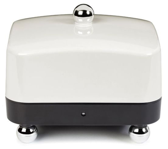 White lid/Black Base - Electric Butter Dish
