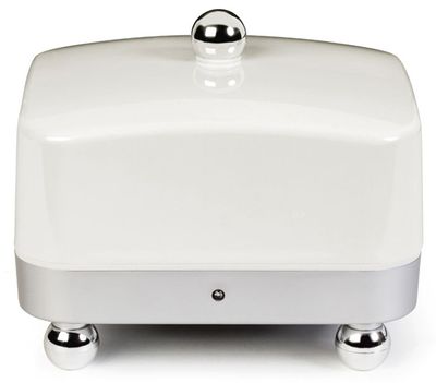 Refurbished - White Lid Silver Base - Electric Butter Dish Refurbished - White Lid Silver Base - Electric Butter Dish
